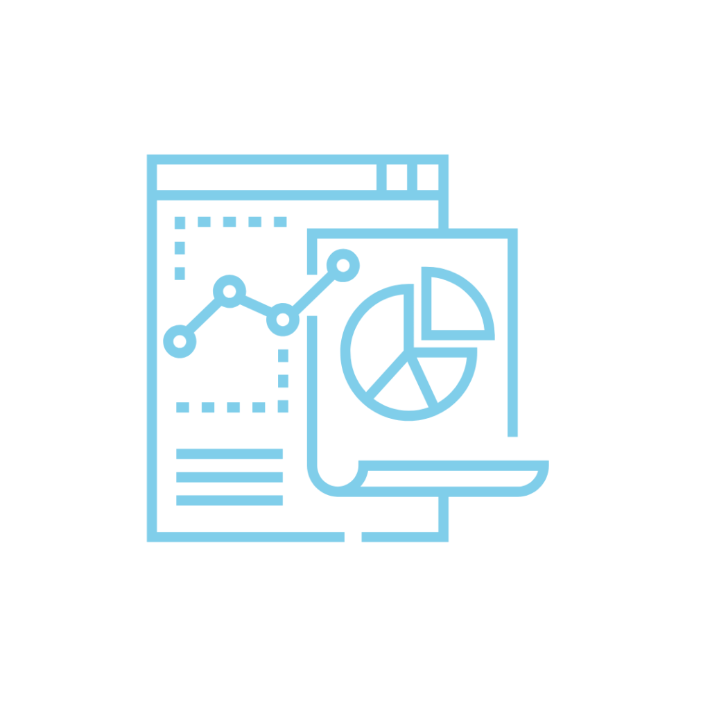 un icono de gráfico circular 